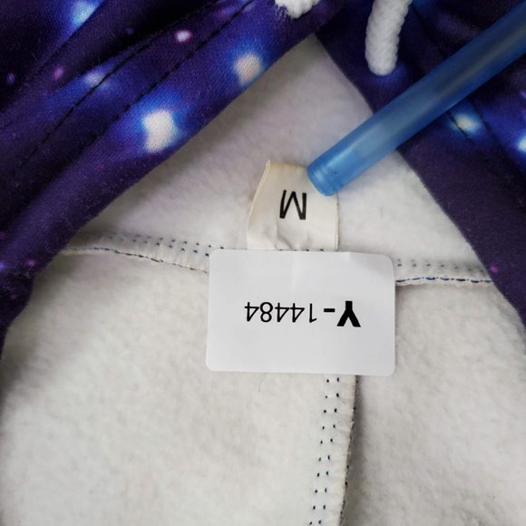 Dragon‎ Ball Super Men Sweatshirt Medium Purple Hoodie Ultra Instinct Goku READ - Picture 9 of 9